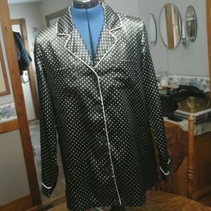 Satin Pajama Top ~ NWOT